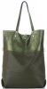 Kožené kabelka shopper bag Vittoria Gotti zelená V6538